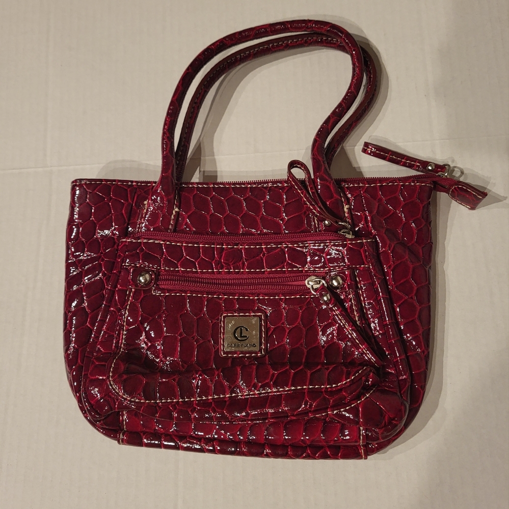 Carryland Faux Leather red mini purse